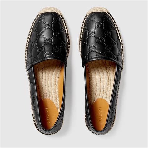 gucci leather espadrilles size|gucci leather platform espadrille.